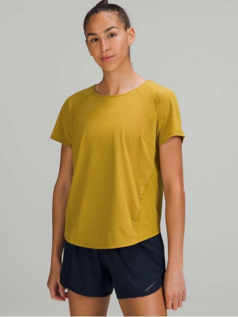 lululemon athletica Short Sleeve Tee in Mustard
